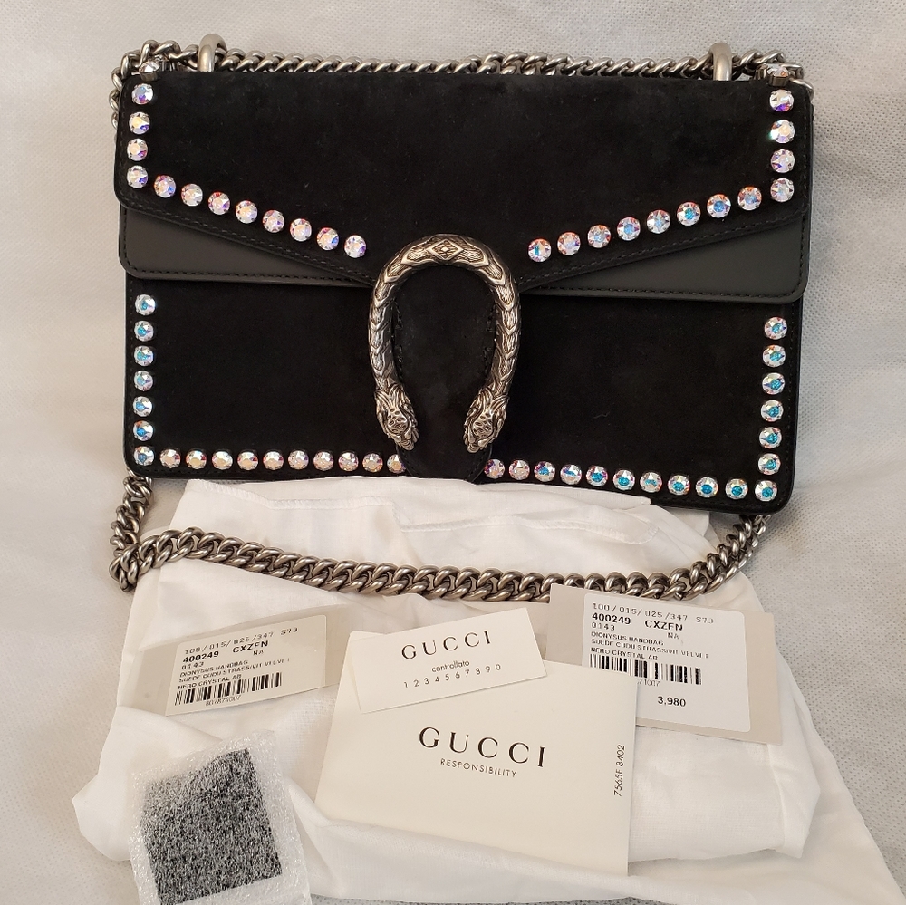 Gucci Dionysus small crystal shoulder bag